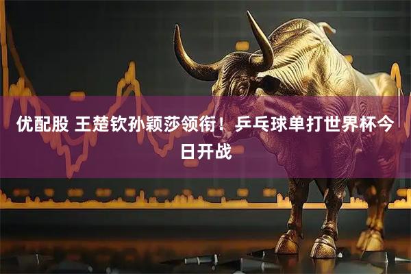 优配股 王楚钦孙颖莎领衔！乒乓球单打世界杯今日开战