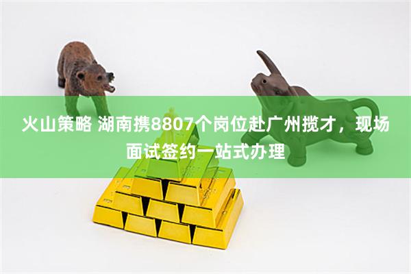 火山策略 湖南携8807个岗位赴广州揽才，现场面试签约一站式办理